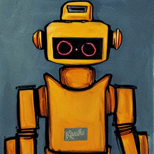 Image similar to my best robot friend, portrait