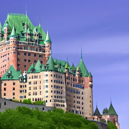 Image similar to Chateau Frontenac, devianart, lineart