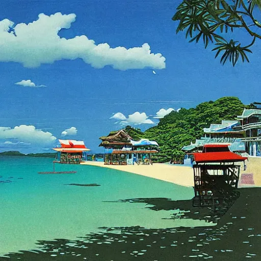 Image similar to Boracay Philippines, Hasui Kawase