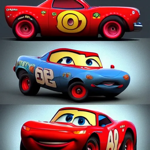 Image similar to beautiful muscular Pixar cars, photorealistic,