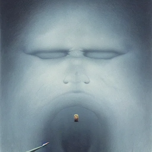 Image similar to Selfie by Zdzislaw Beksinski, 4k detailed art