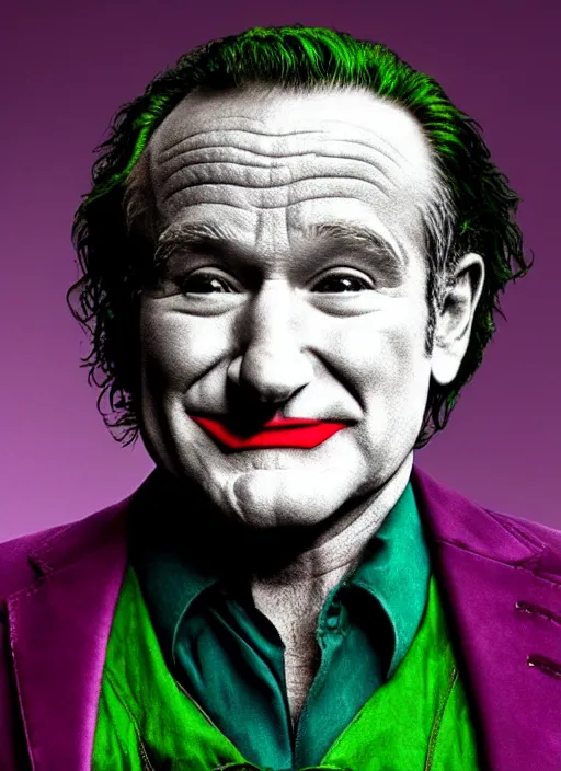 Image similar to Robin Williams as the Joker