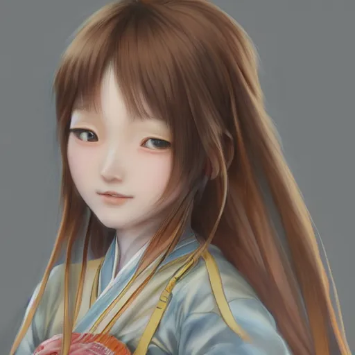 Prompt: ultra-detailed, HD semirealistic anime CG concept art digital painting of a close-up Japanese schoolgirl, by a Chinese artist at ArtStation, by Huang Guangjian, Fenghua Zhong, Ruan Jia, Xin Jin and Wei Chang. Realistic artwork of a Chinese videogame, gentle an harmonic colors.