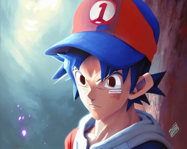 Prompt: highly detailed portrait of ash ketchum, in dragon ball z, stephen bliss, unreal engine, fantasy art by greg rutkowski, loish, rhads, ferdinand knab, makoto shinkai and lois van baarle, ilya kuvshinov, rossdraws, tom bagshaw, global illumination, radiant light, detailed and intricate environment