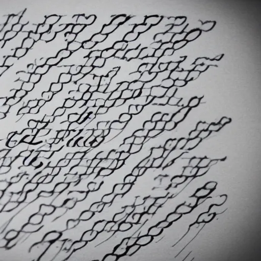 Image similar to the number that comes after infinity, written with pencil, on a sheet of paper