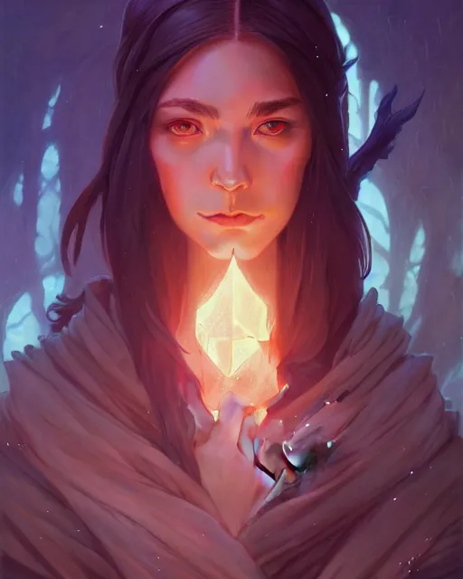 Image similar to highly detailed vfx portrait of a fantasy mage, unreal engine, greg rutkowski, loish, rhads, beeple, makoto shinkai and lois van baarle, ilya kuvshinov, rossdraws, tom bagshaw, alphonse mucha, global illumination, detailed and intricate environment