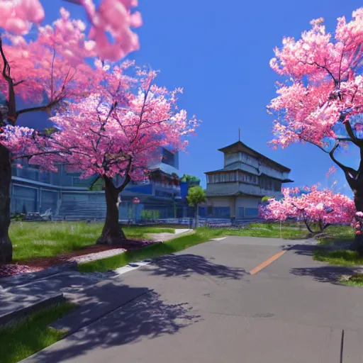 Image similar to sakura unreal engine