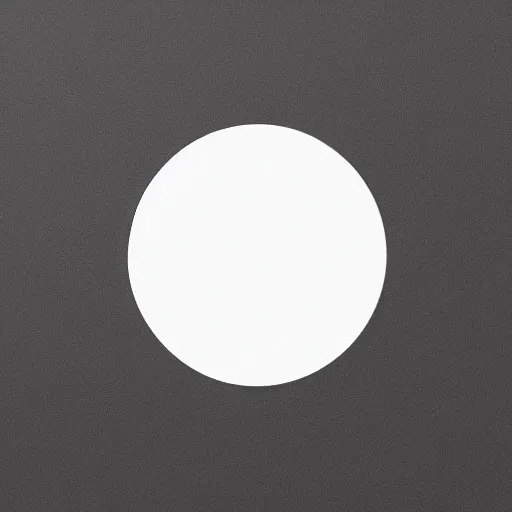 Prompt: a white sphere on a black background