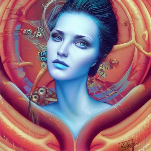 Image similar to underwater queen portrait, Pixar style, by Tristan Eaton Stanley Artgerm and Tom Bagshaw.