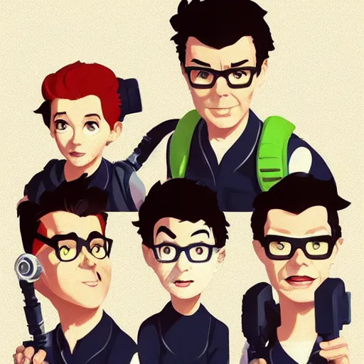 Image similar to face icon stylized minimalist ghostbusters, loftis, cory behance hd by jesper ejsing, by rhads, makoto shinkai and lois van baarle, ilya kuvshinov, rossdraws global illumination