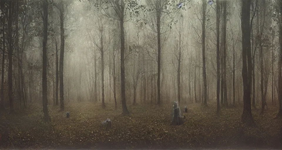 Image similar to Enchanted and magic forest, by Dan Witz