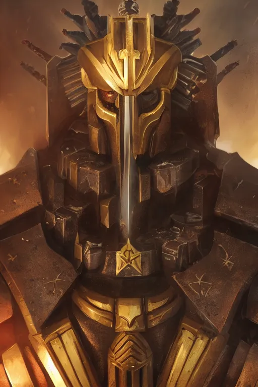 Image similar to queen portrait heros warhammer 4 0 k horus heresy fanart - the primarchs emperor by johannes helgeson animated with vfx concept artist & illustrator global illumination ray tracing hdr fanart arstation zbrush central hardmesh 8 k octane renderer comics stylized