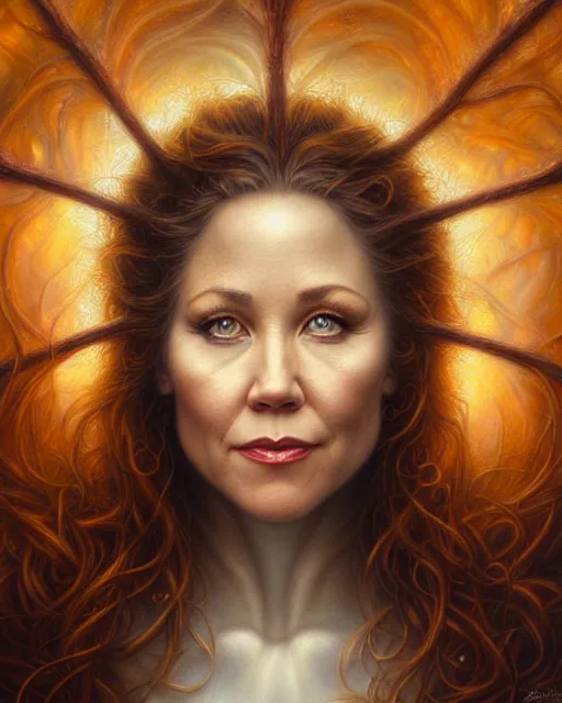 Image similar to detailed portrait of christina applegate apple!! gate!! by tomasz alen kopera and peter mohrbacher and johanna martine! and margaret keane! coherent luminescent