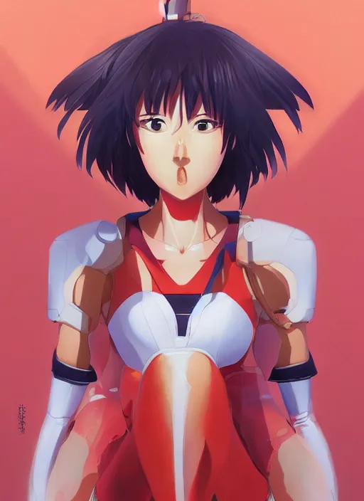 Prompt: asuka evangelion, portrait bikini shinkai makoto studio ghibli studio key hideaki anno sakimichan stanley artgerm lau rossdraws james jean marc simonetti elegant highly detailed digital painting artstation pixiv