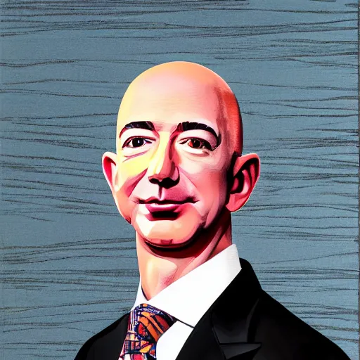 Prompt: portrait of jeff bezos by adams arthur