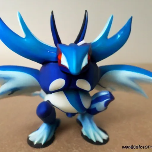 Prompt: kyogre pokemon as warhammer tabletop figurine