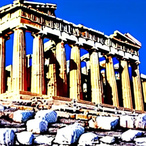 Prompt: Acropolis with among us impostor (Athens, Greece)