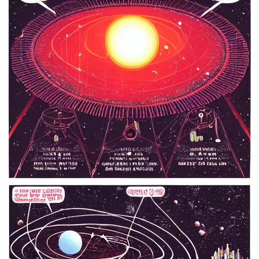 Image similar to an illustration of the big bang that created the universe, by laurie greasley and james stokoe