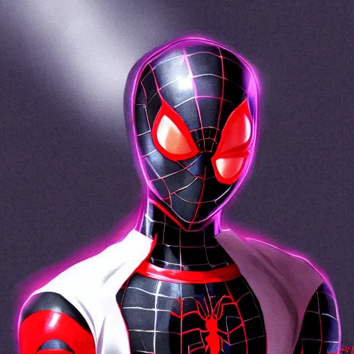 Image similar to portrait of miles morales, anime fantasy illustration by tomoyuki yamasaki, kyoto studio, madhouse, ufotable, trending on artstation