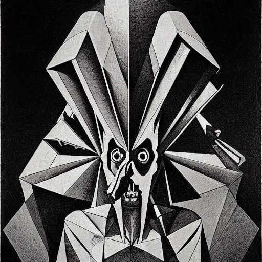 Image similar to lithography on paper secret villain layer dungeon conceptual figurative post - morden monumental dynamic portrait by goya and escher and hogarth, illusion surreal art, highly conceptual figurative art, intricate detailed illustration, controversial poster art, polish poster art, geometrical drawings, no blur