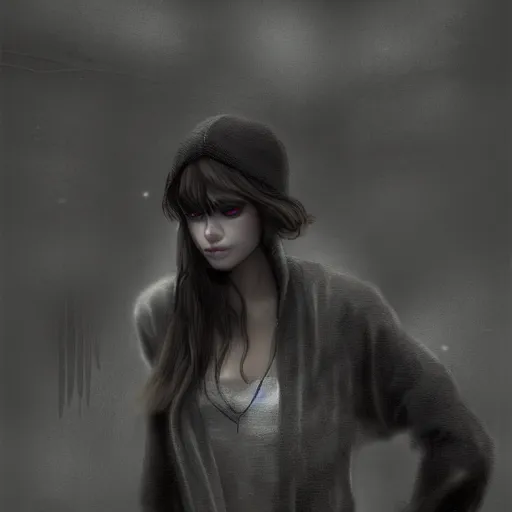 Image similar to moistcritikal, casually dressed, cinematic, gloomy background, realistic, digital art, character art, 8 k