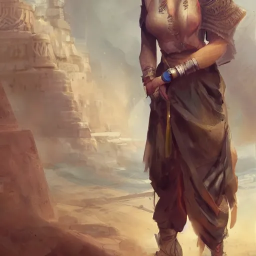 Prompt: a beautiful award winning commission of a time traveler in anceint egypt,digital art,art by greg rutkowski,character design by charles bowater,ross tran,highly detailed,hyperdetailed,detailed face,mysterious,pjotorealistic,artstation,deviantart