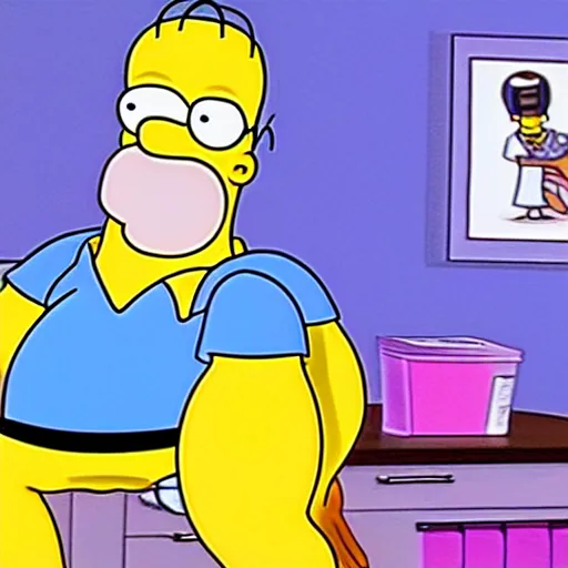 Image similar to screenshot from the office ( 2 0 0 2 ) homer simpson