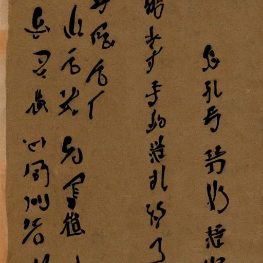 Image similar to poem written in an unknown alien script