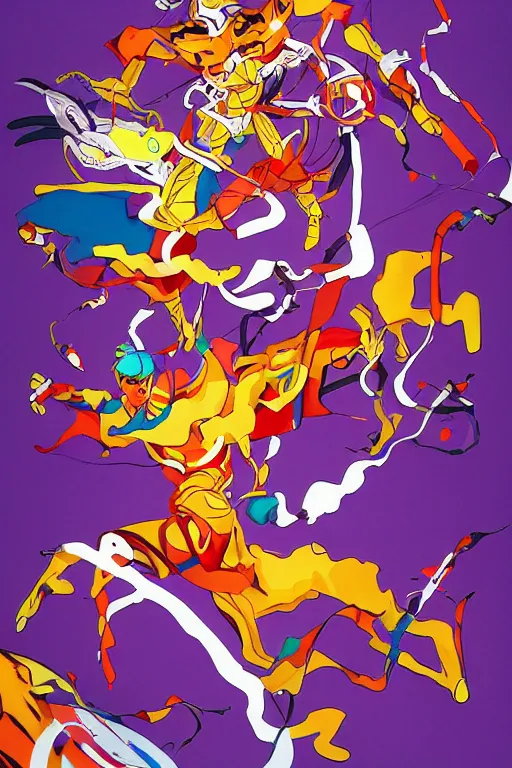 Image similar to Loong, by Zhelong Xu and Tomokazu Matsuyama, Trending on artstation