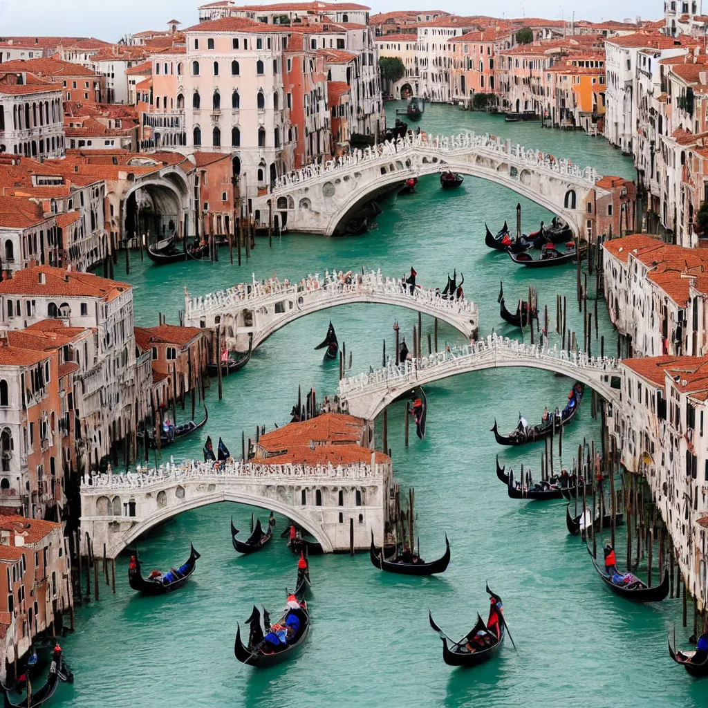 Image similar to the bridges of venice as the accent oh the city