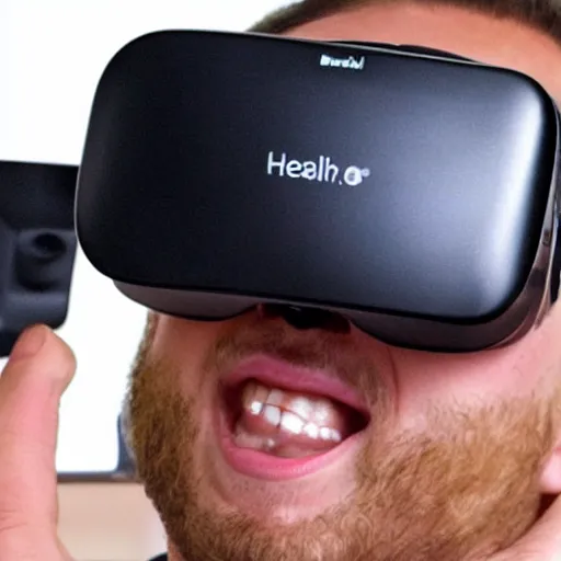 Image similar to a mini virtual reality heaset in the palm of a hand