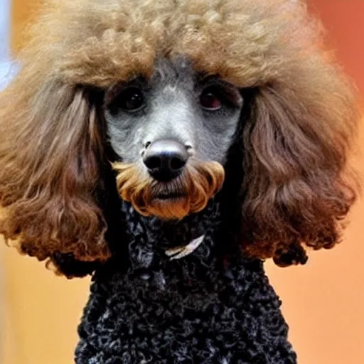 Image similar to bad poodle haircut,