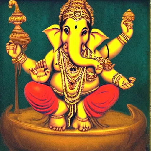 Image similar to ganesha riding a motorcycle