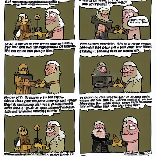 Image similar to george rr martin comic strip