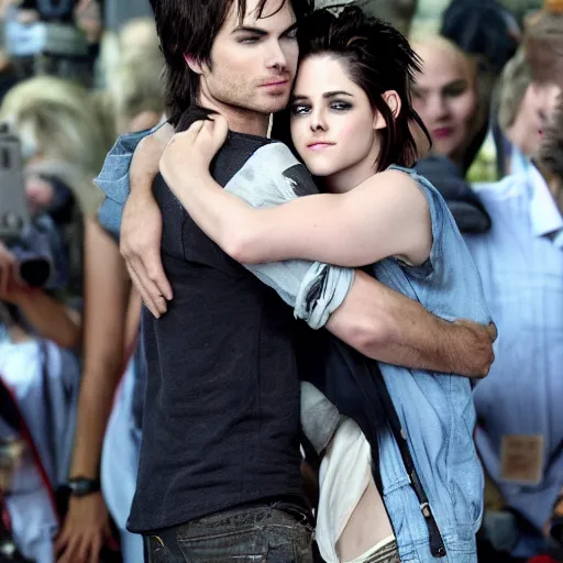 Prompt: ian somerhalder in love with kristen stewart