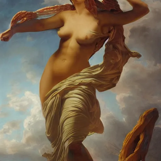 Image similar to goddess of lasers by Guillaume Seignac