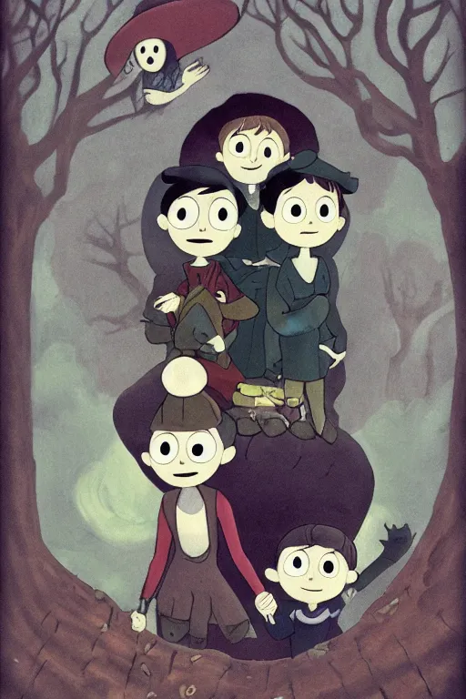 Image similar to over the garden wall fanart