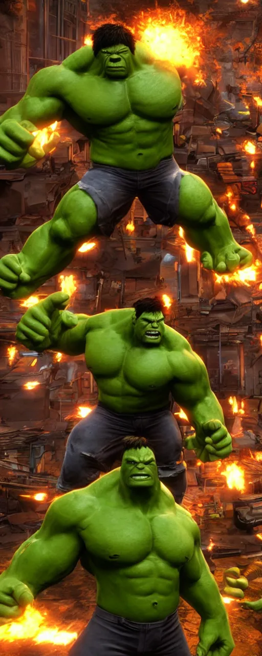 Image similar to Hulk unreal engine