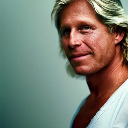 Prompt: a annie leibovitz portrait of bjorn borg