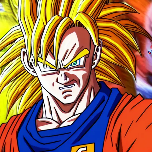 Prompt: ultra realistic portrait painting of joe biden as super saiyan goku, art by akira toriyama, 4 k, dragon ball artstyle, cel shaded, highly detailed, epic lighting