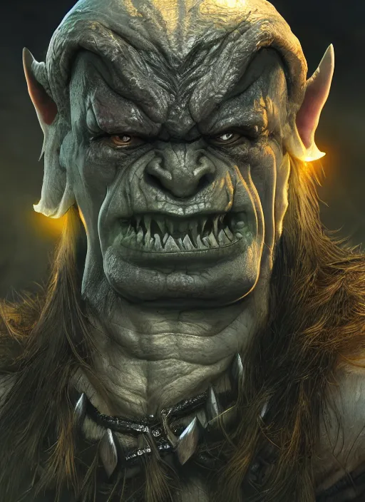 Prompt: dnd orc ultra detailed fantasy, elden ring, realistic, dnd character portrait, full body, dnd, rpg, lotr game design fanart by concept art, behance hd, artstation, deviantart, global illumination radiating a glowing aura global illumination ray tracing hdr render in unreal engine 5