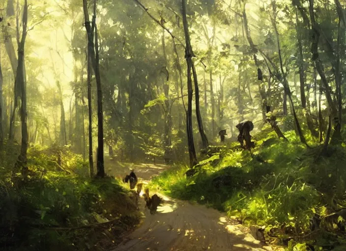 Image similar to oil painting leaf forest, art by anders zorn, wonderful masterpiece by greg rutkowski, beautiful cinematic light, american romanticism by greg manchess, creation by tyler edlin