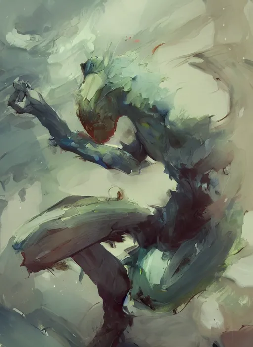 Image similar to semi reallistic gouache gesture painting, by yoshitaka amano, by ruan jia, by Conrad roset, by dofus online artists, detailed anime 3d render kiwi monster, kiwi terrible monster, antrophomorfic kiwi, portrait, cgsociety, artstation, rococo mechanical, Digital reality, sf5 ink style, dieselpunk atmosphere, gesture drawn