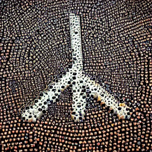 Image similar to peace sign made of bullets, photography, 8 k, highly detailed