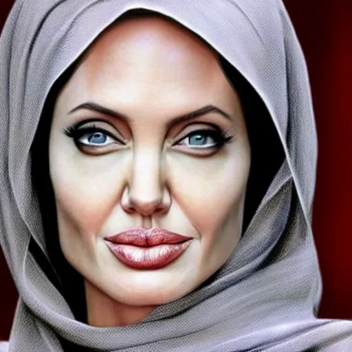 Image similar to angelina jolie in arabic look