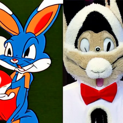 Image similar to bugs bunny in real life