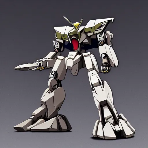 Image similar to iron blooded orphans mecha, realistic, metal shaded