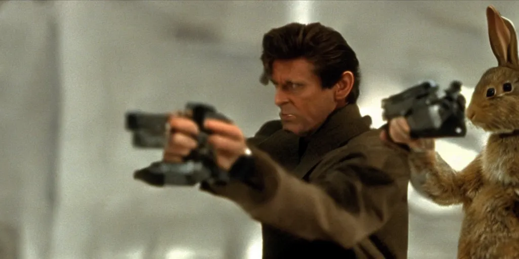 Image similar to a rabbit in the movie goldeneye, screenshot