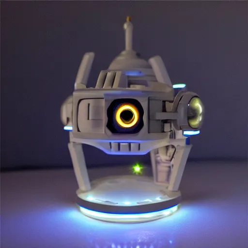 Image similar to tiny sci - fi movie prop with flashing led lights