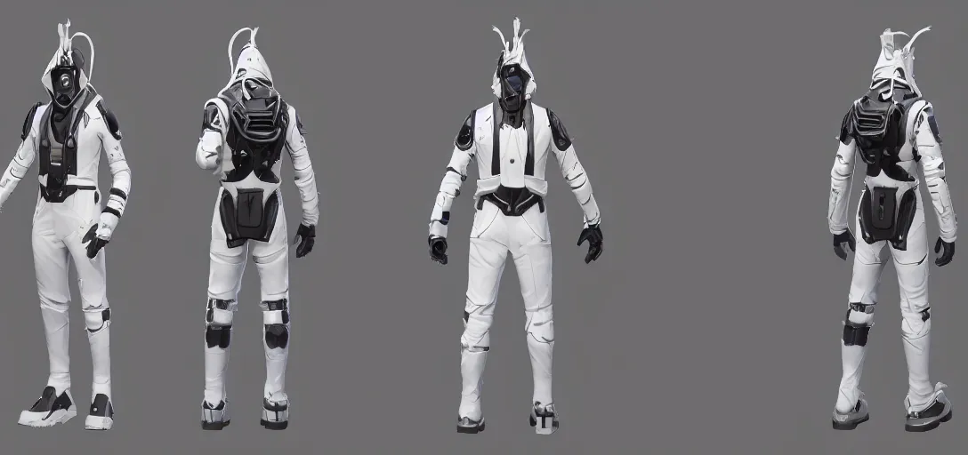 Prompt: character sheet concept art of a galaxy skin from fortnite wearing a white tuxedo and no helmet, realistic, hyperrealistic, photographic, costume, wlop, dan mumford, greg rutkowski, high detail, octane render, alexander mcqueen, james gurney, james jean, mucha, photo, 8 k, intricate
